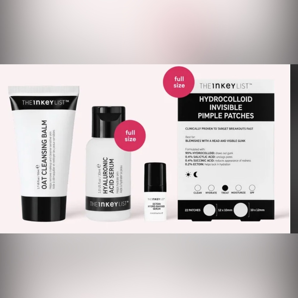 NWT Sealed Inkey List 4 pc skincare kit incl 2 full sz products